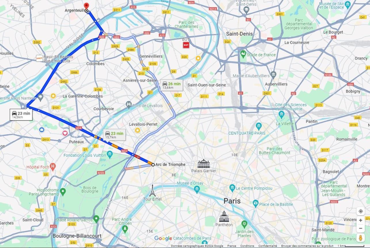 Charmant Appartement A 25 Minutes De Paris. Argenteuil Exteriér fotografie
